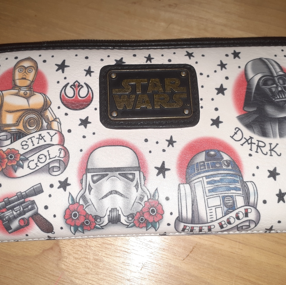 STARWARS tattoo zipper wallet